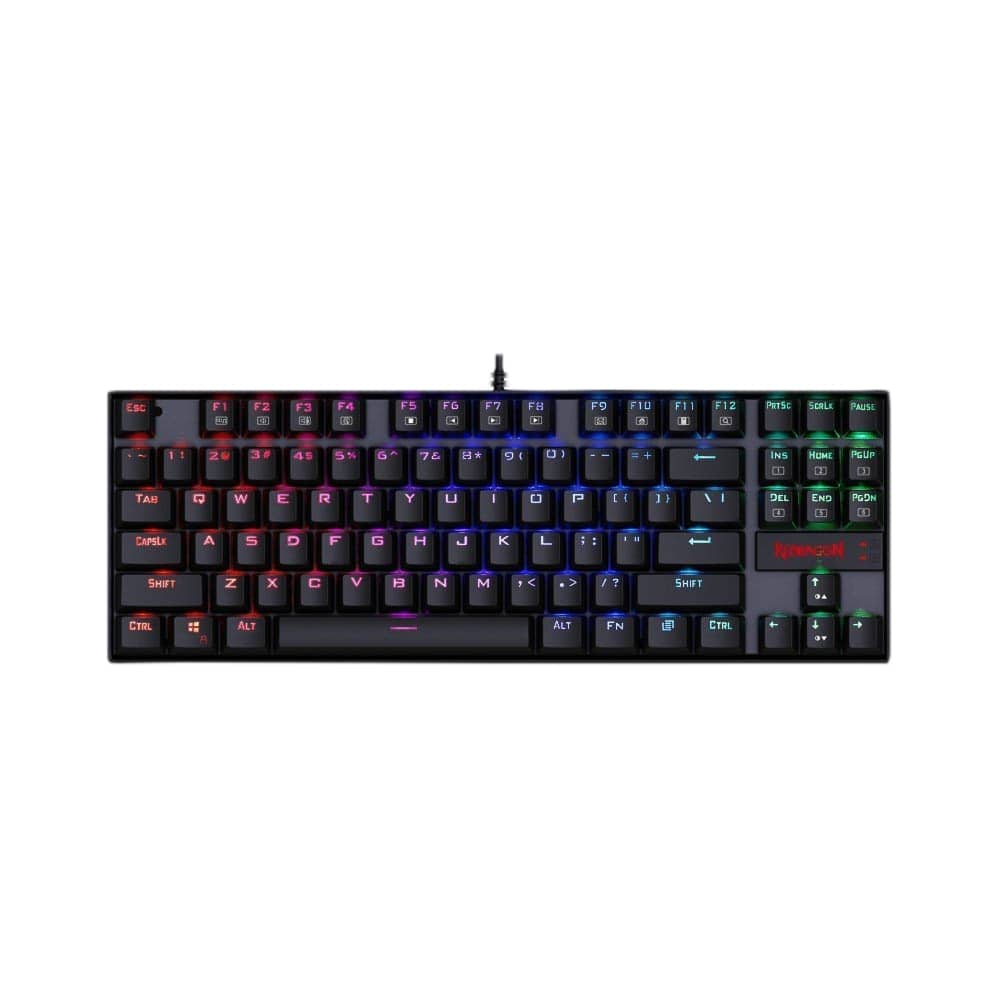 Redragon Kumara K552 (Blue Switches) Tenkeyless RGB Mechanical Gaming Keyboard – Black
