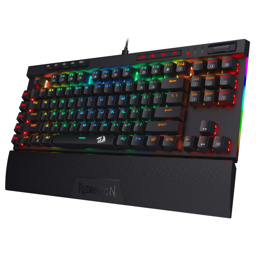 Redragon K587-PRO 87 Keys Compact RGB TKL Mechanical Gaming Keyboard – Red Switches