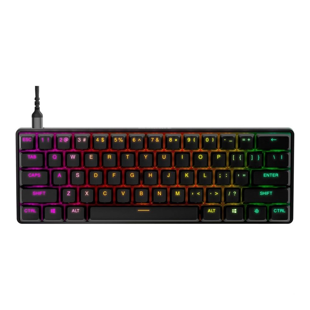SteelSeries Apex Pro Mini Tournament-Ready 60% Form Factor OmniPoint 2.0 Adjustable Switches Gaming Keyboard
