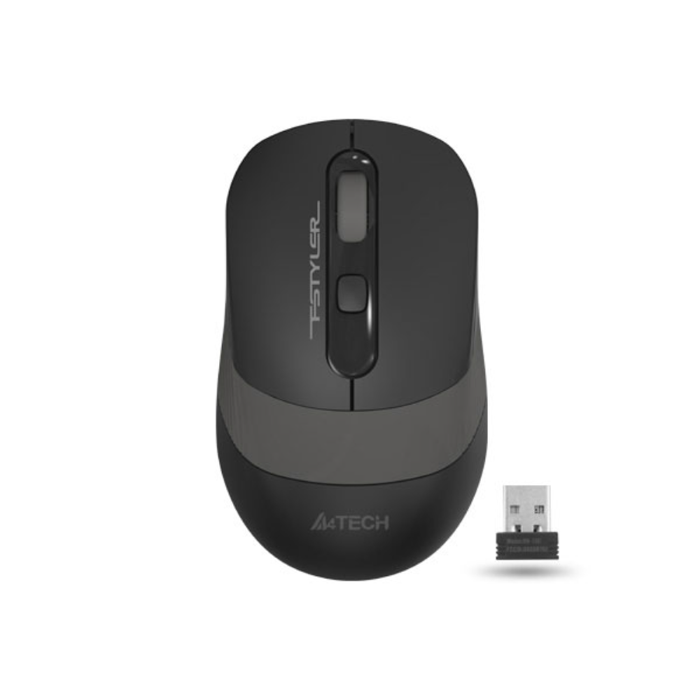 A4tech FG10S Fstyler 2.4G Wireless Silent Click Mouse USB – Grey