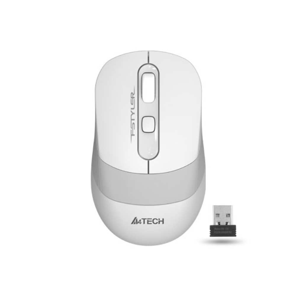 A4tech FG10S Fstyler 2.4G Wireless Silent Click Mouse USB – White