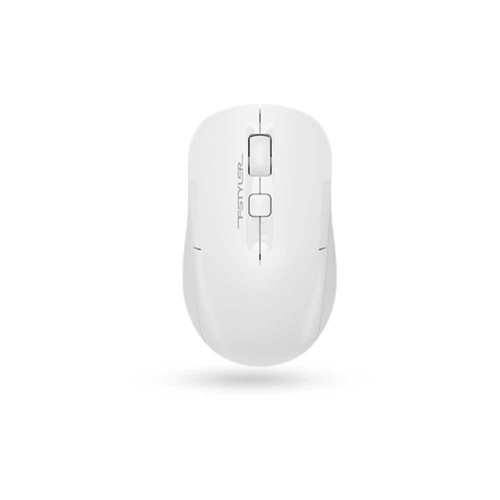 A4tech FG16CS Air2 Fstyler 2.4G Wireless Silent Click Rechargeable Mouse – White