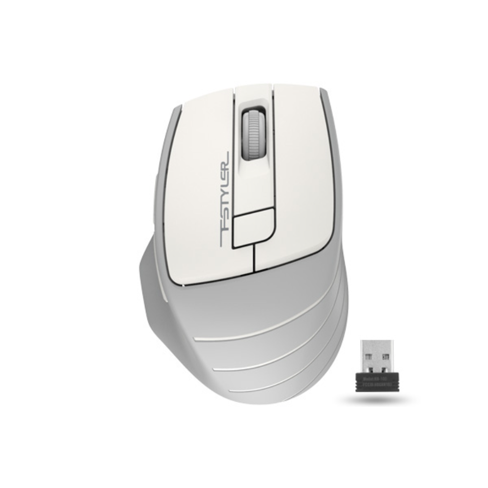 A4tech FG30S Fstyler Wireless Silent Click Mouse USB – White