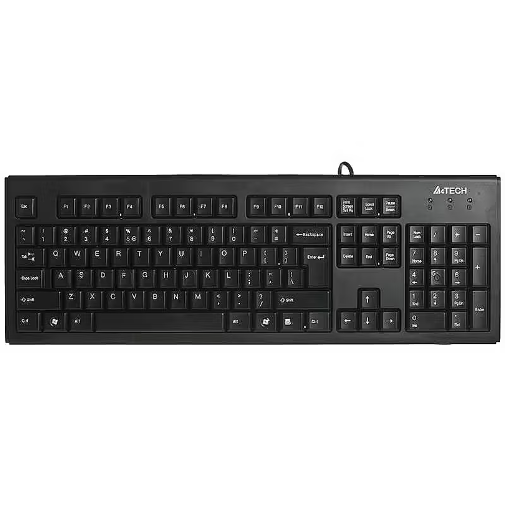 A4tech KR-83 Comfortkey Wired Keyboard, USB, US Layout – Black