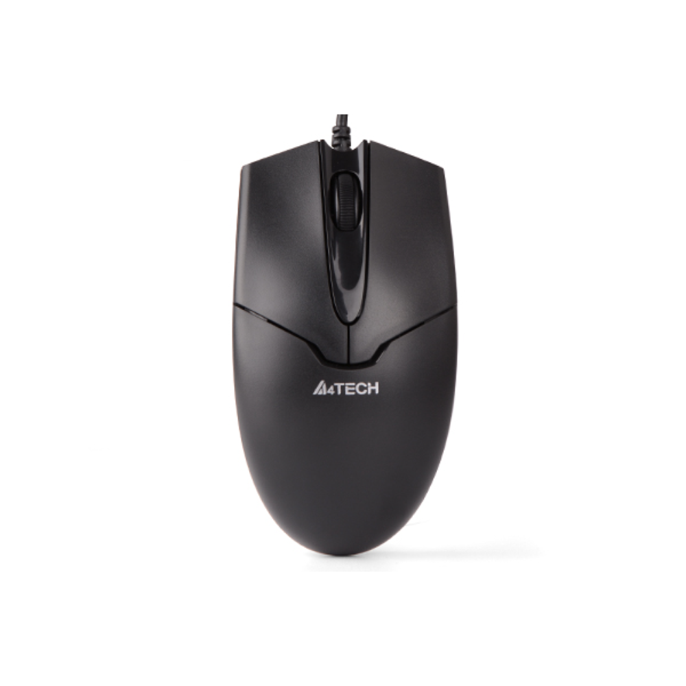 A4tech OP-550S Wired Mouse Silent Click USB – Black