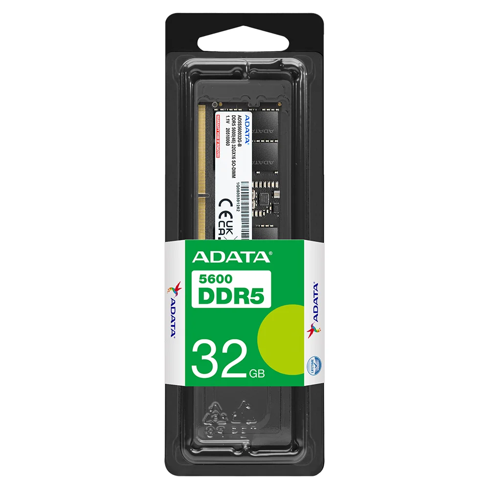 ADATA Premier 32GB 5600MHz SO-DIMM DDR5 Laptop Memory