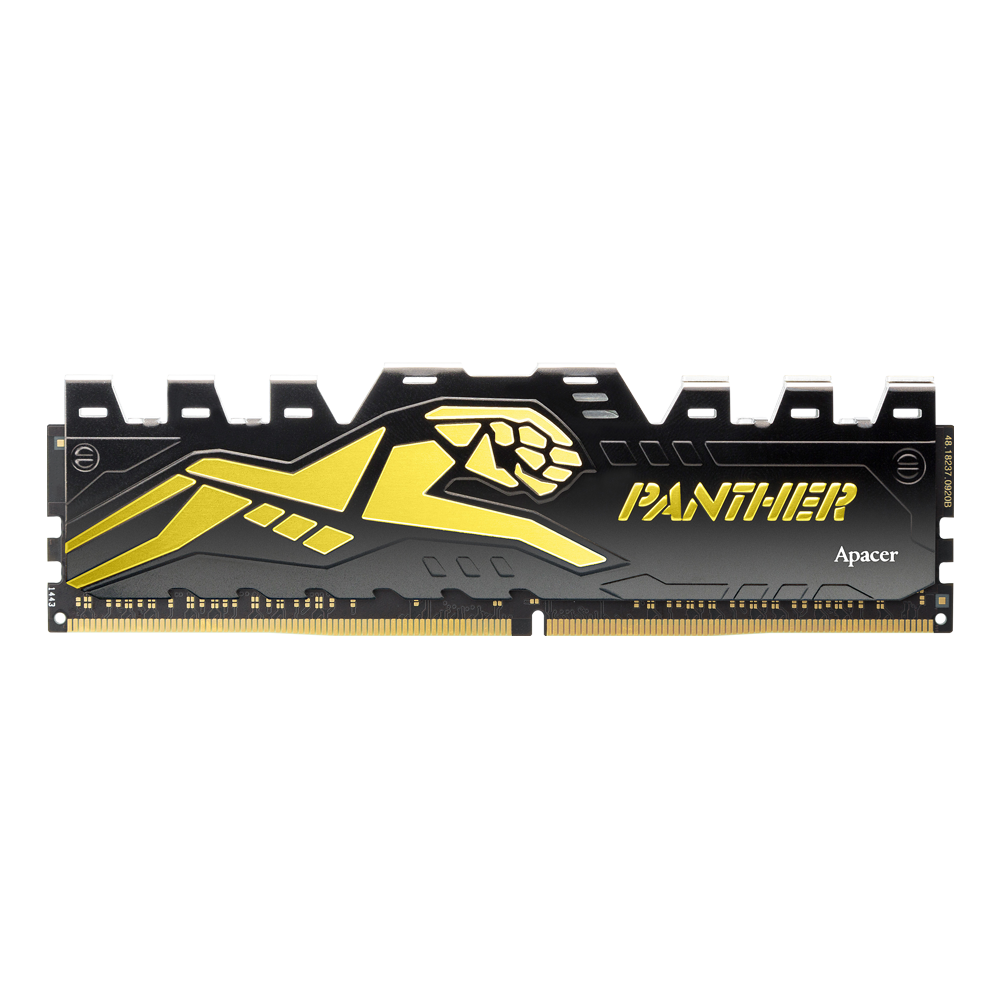 Apacer PANTHER DDR4 3200MHz UDIMM Desktop Memory, Claw-shaped Heat Spreader Design – 16GB
