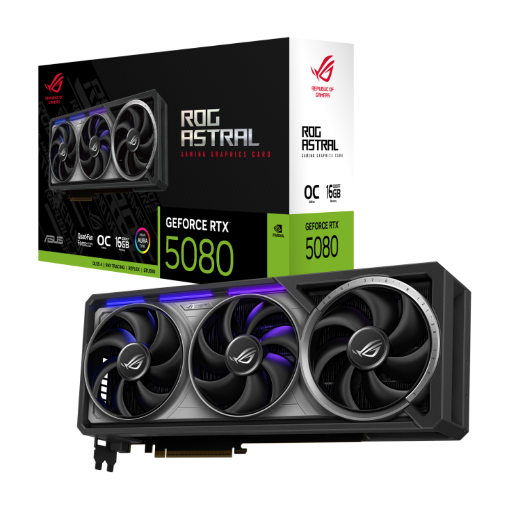 ASUS ROG Astral GeForce RTX 5080 16GB GDDR7 OC Gaming Graphics Card