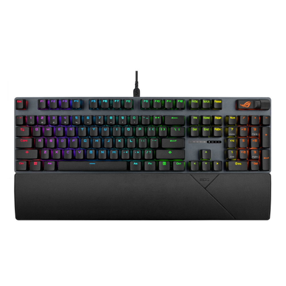 ASUS ROG Strix XA14 Scope II X Wired Gaming Keyboard, NX Snow V2 Mechanical Switches – Black