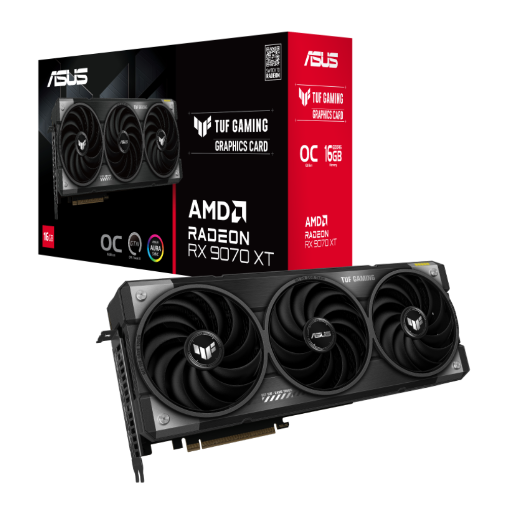 ASUS TUF Gaming Radeon RX 9070 XT 16GB GDDR6 OC Gaming Graphics Card