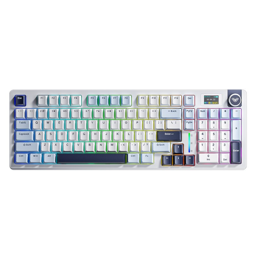 AULA S98 PRO Wireless RGB Mechanical Gaming Keyboard, Star Vector (Seiya) Switch – Glacial Blue