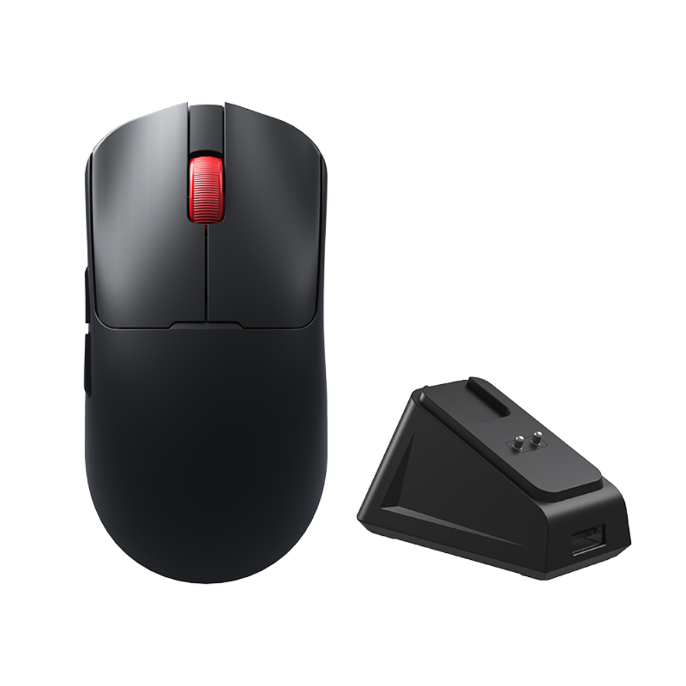 AULA SC380Pro Tri-mode Lightweight Gaming Mouse, 33g, 12000 DPI, PAW3311 Sensor w/ Charging Dock – Black