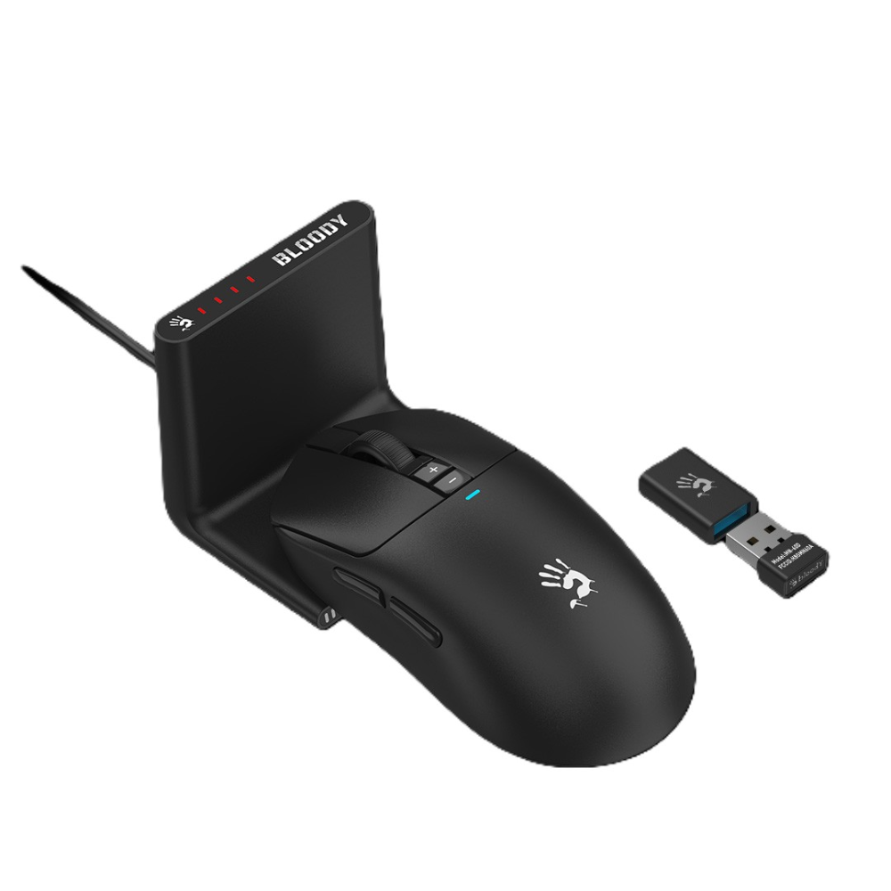 Bloody R72 Ultra Duo Dual Mode Wireless Gaming Mouse – Black