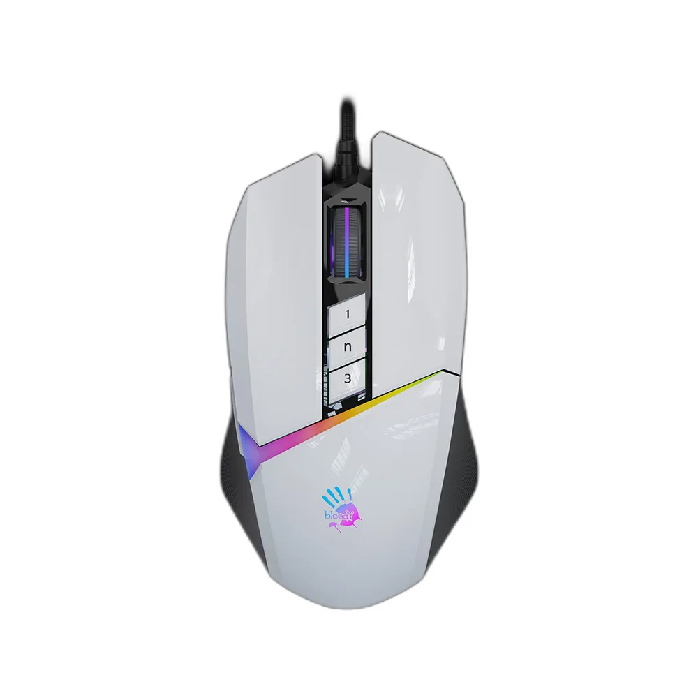 Bloody W60 Max RGB Wired Gaming Mouse – Panda White