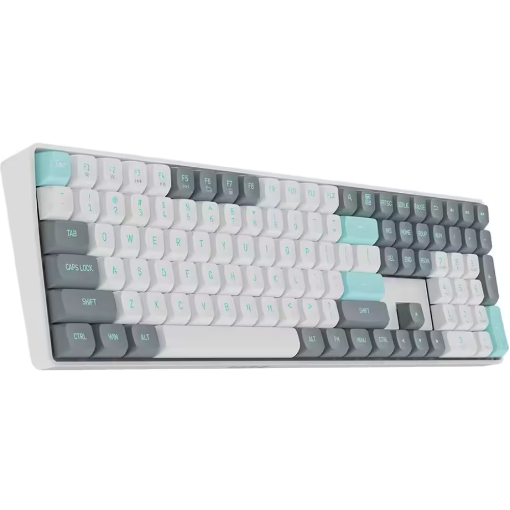 darkFlash GD110 Dual-Mode, Hot-Swappable, Anti-Ghosting, USB Type-C/2.4G, Mechanical Keyboard, Red Switches – Jasmine