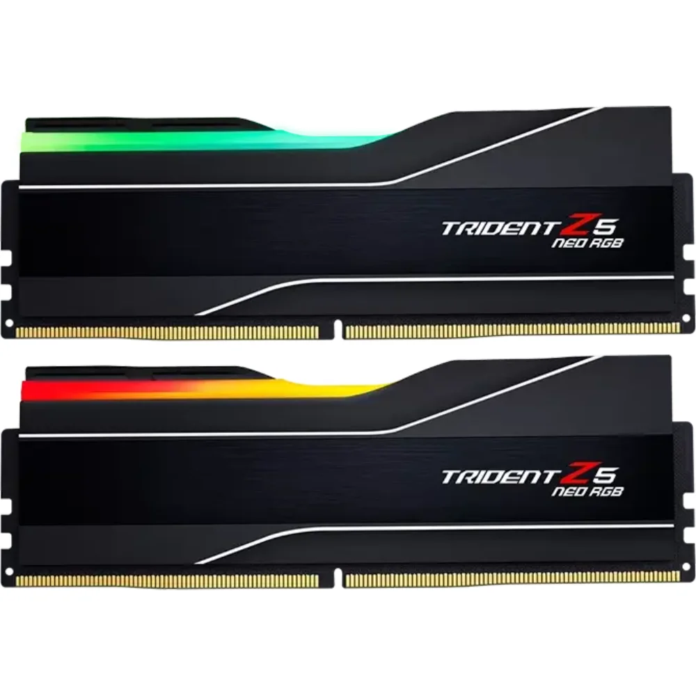 G.SKILL Trident Z5 Neo RGB Series (AMD Expo) DDR5 RAM 32GB (2x16GB) 6000MHz CL36-36-36-96 1.35V Desktop Computer Memory UDIMM – Black (F5-6000J3636F16GX2-TZ5NR)