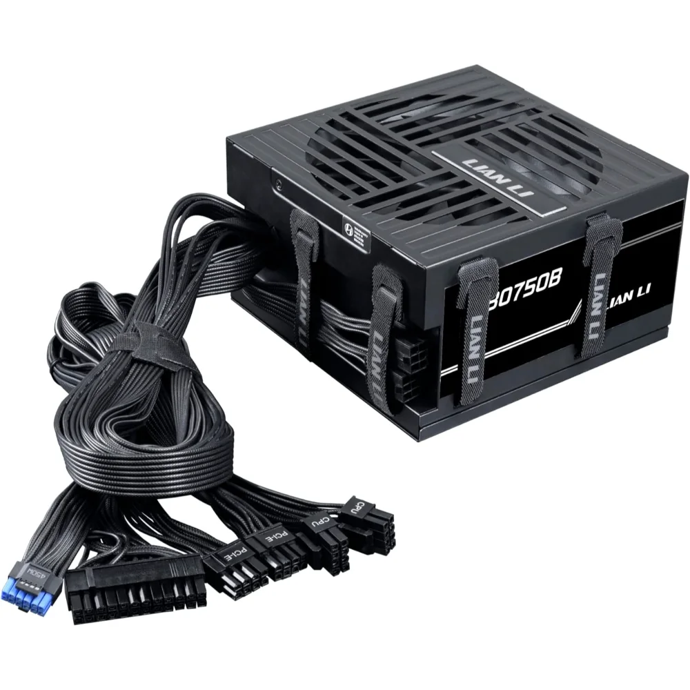 Lian Li RB 750W 80 Plus Bronze Power Supply, ATX 3.1, PCIe 5.1 Ready, 135mm Low-Noise Fan, Built-in Cable Management