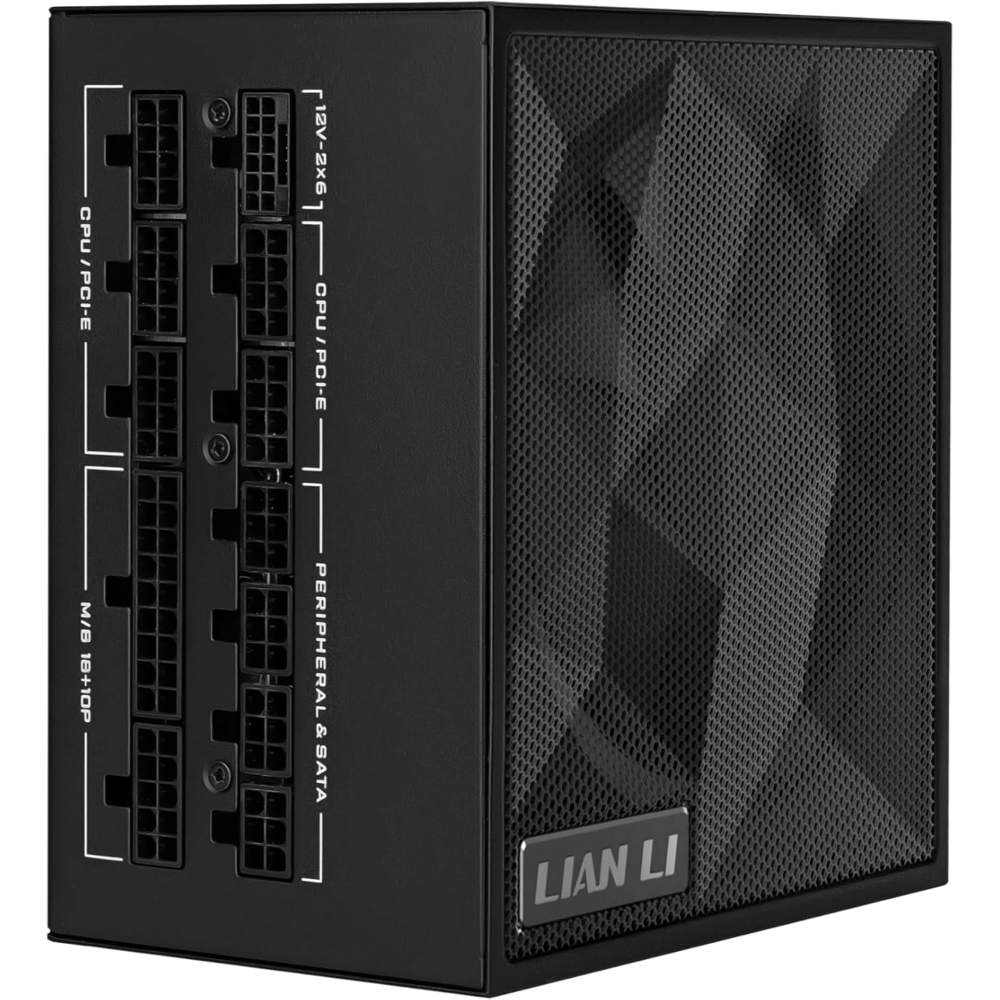 Lian Li SX0850P Platinum 850W ATX 3.1/PCIe 5.1 Power Supply, Native 12V-2×6 Cable, Fully Modular