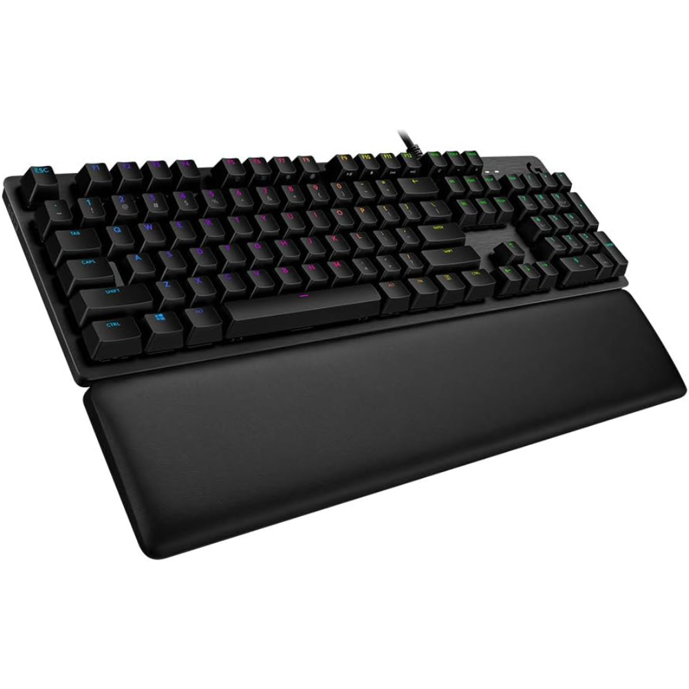 Logitech G513 Carbon LIGHTSYNC RGB Mechanical Gaming Keyboard with GX Blue Switches – Clicky