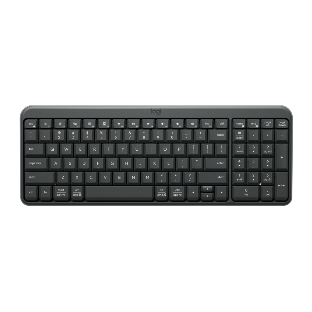 Logitech K250 Compact Wireless Bluetooth Keyboard, QWERTY US Layout – Graphite