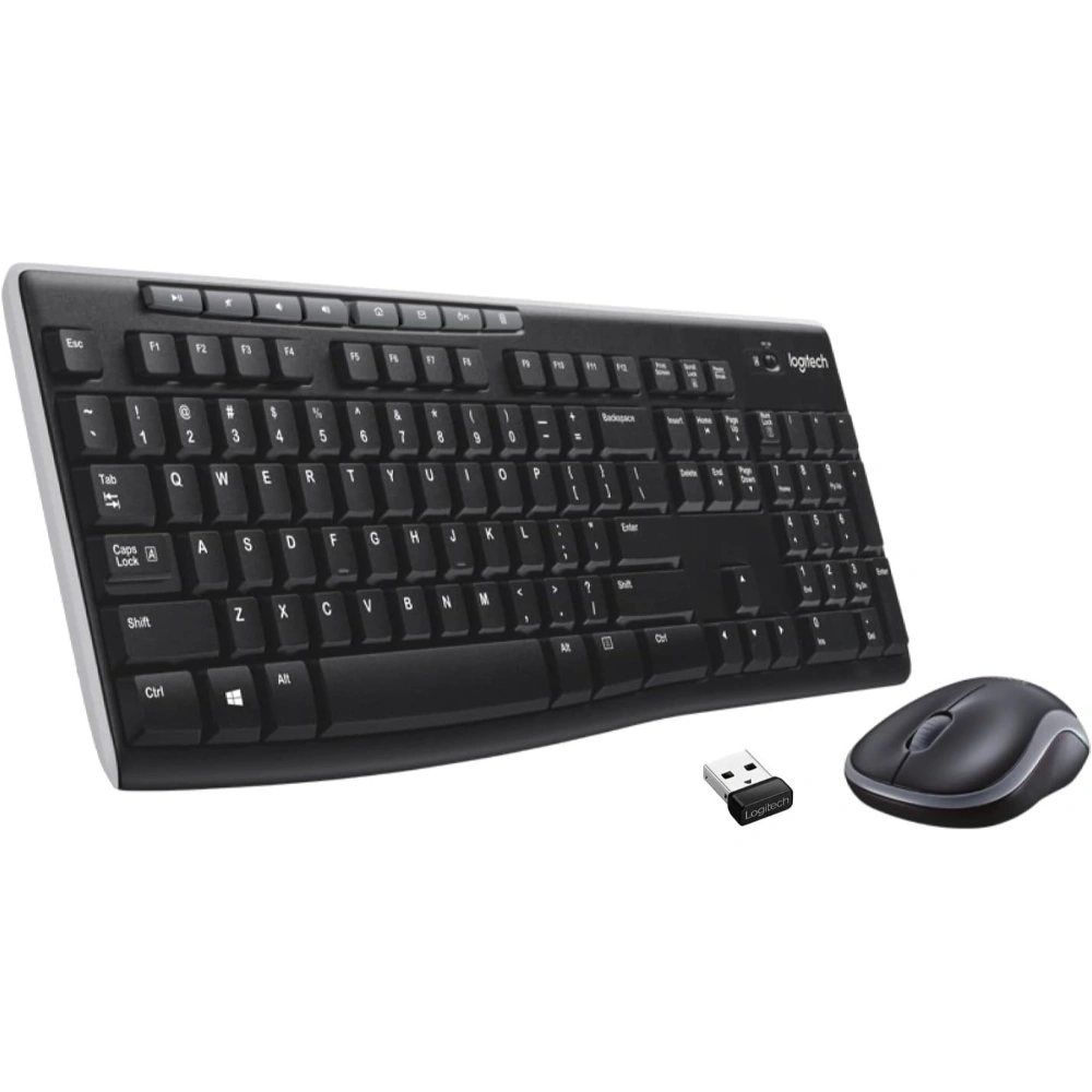 Logitech MK270R Wireless Keyboard and Mouse Combo – Black