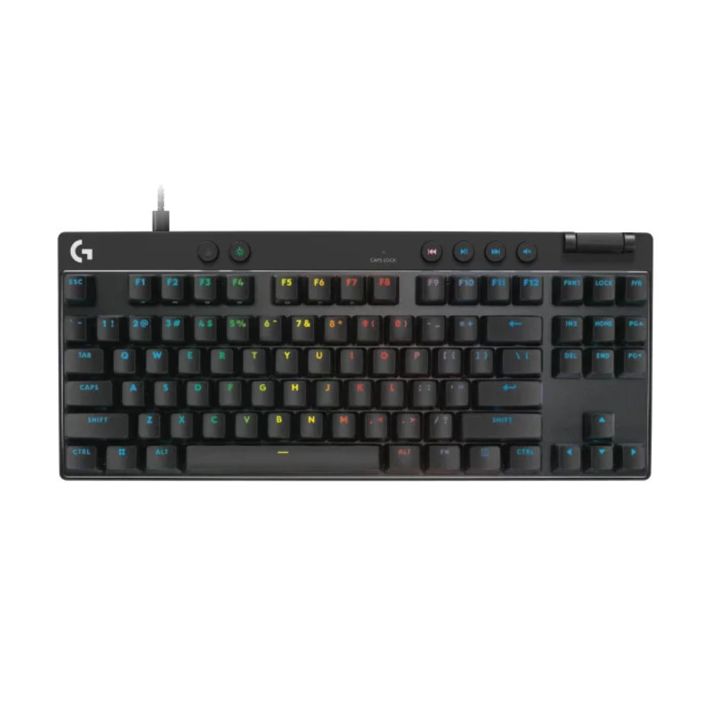 Logitech PRO X TKL RAPID RGB Wired Mechanical Gaming Keyboard – Magnetic Analog Switches