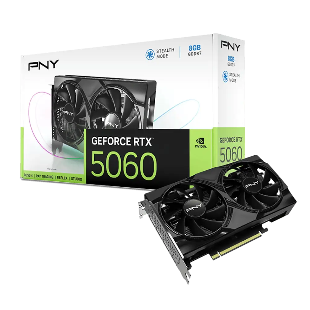 PNY GeForce RTX 5060 8GB Stealth Graphics Card