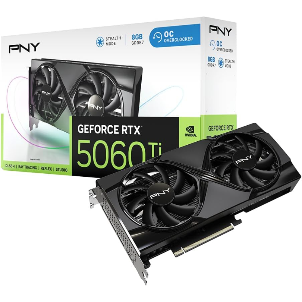 PNY GeForce RTX 5060 Ti 8GB Stealth OC Graphics Card