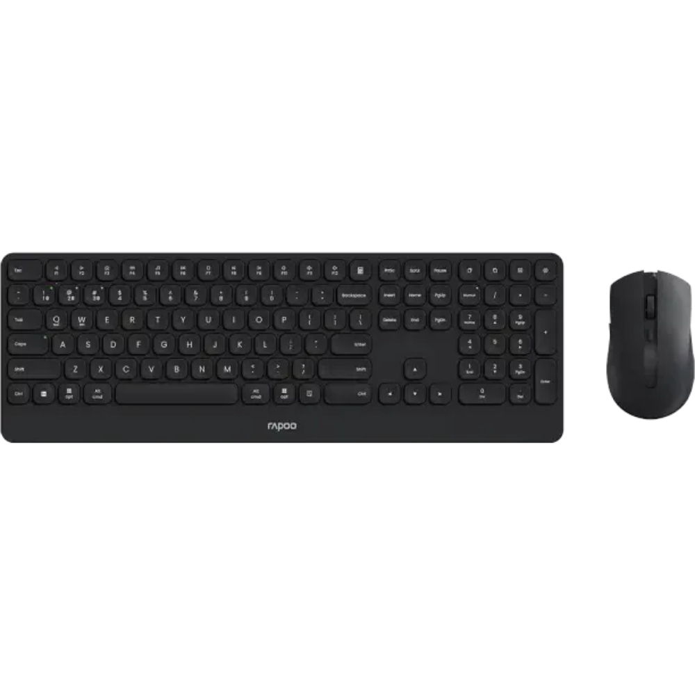 Rapoo 9510M Multi-mode Wireless Mouse & Keyboard – US_Dark Grey