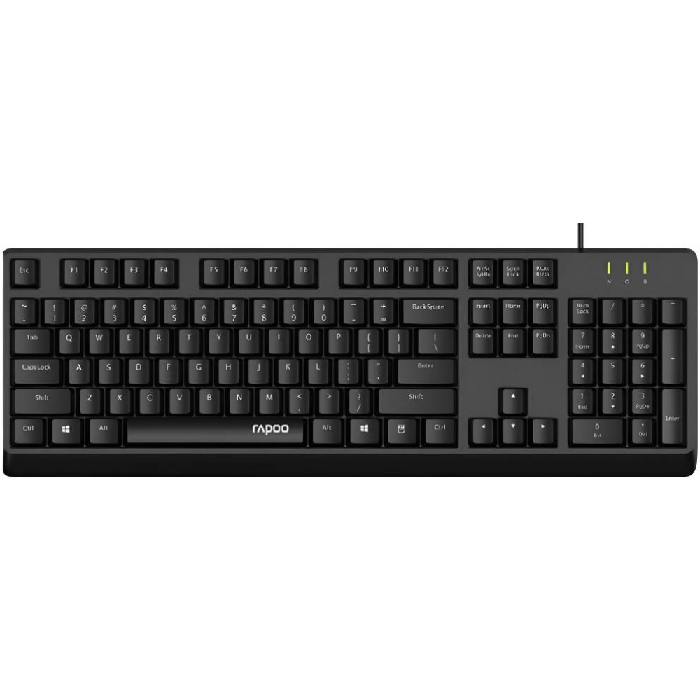 Rapoo NK1900 Wired Keyboard – US_Black