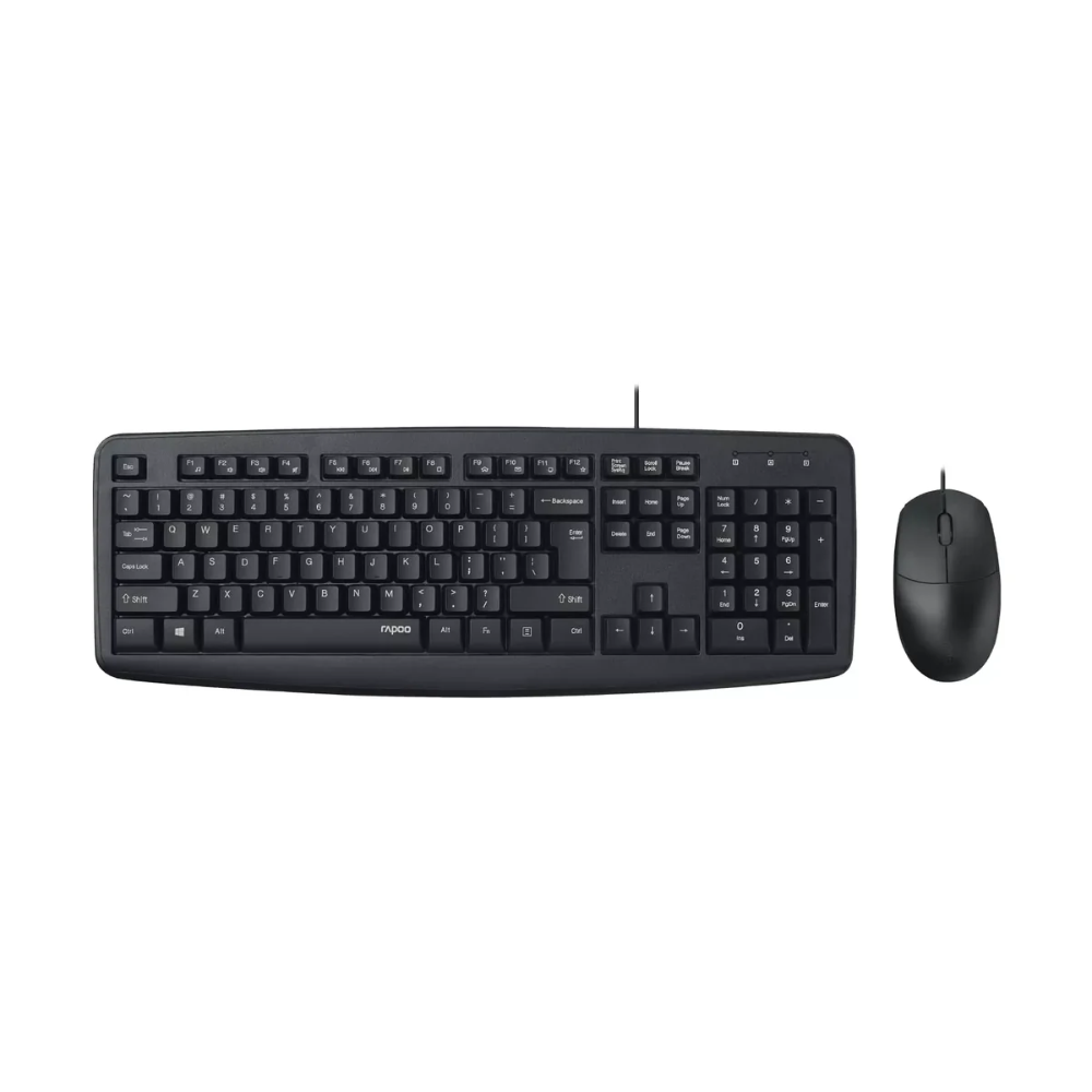 Rapoo NX1600 Wired Mouse & Keyboard Combo – US_Black