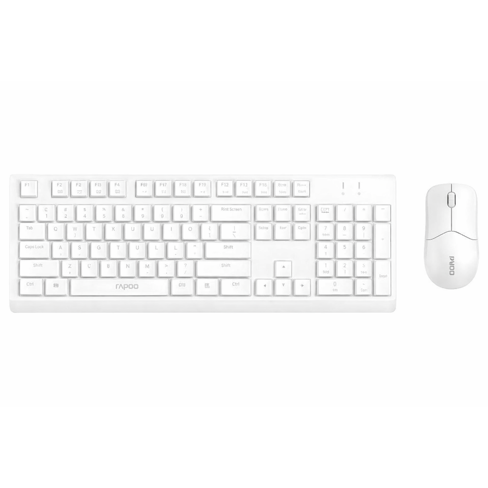 Rapoo X1500 Pro Wireless Mouse & Keyboard – US_White