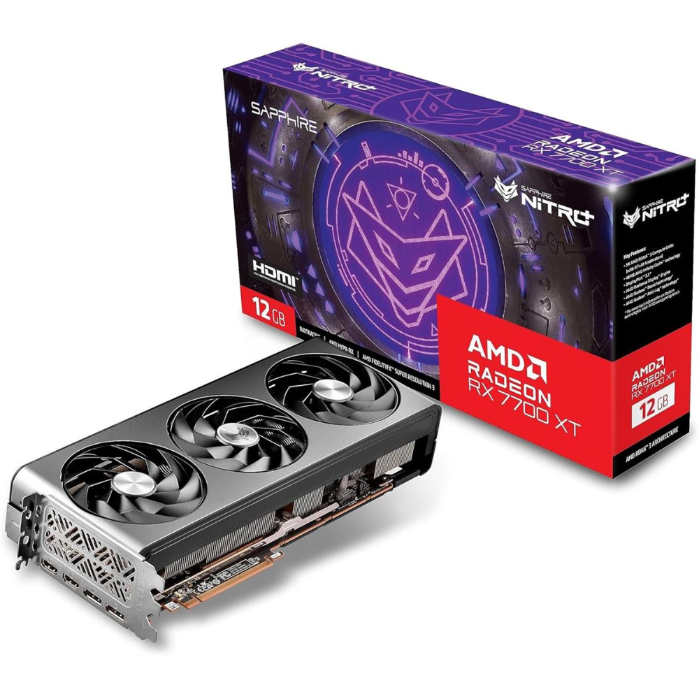 SAPPHIRE 11335-02-20G NITRO+ AMD Radeon RX 7700 XT 12GB Gaming Graphics Card