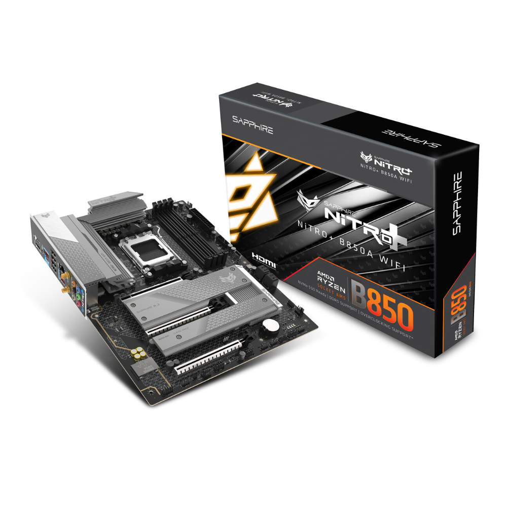 SAPPHIRE NITRO+ B850A WiFi 7 AM5 DDR5 ATX Motherboard