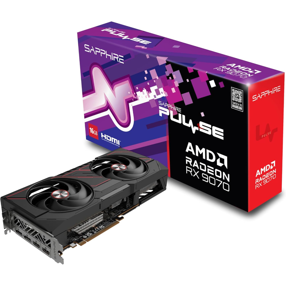 SAPPHIRE 11349-03-20G PULSE AMD Radeon RX 9070 16GB Gaming Graphics Card