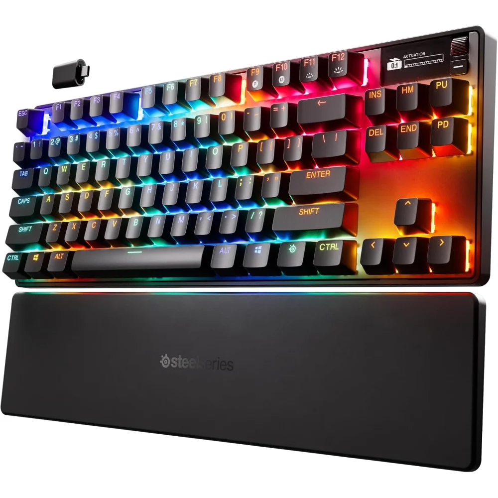SteelSeries Apex Pro TKL Wireless Gen 3 OmniPoint 3.0 HyperMagnetic Switches — Adjustable Actuation — Rapid Trigger