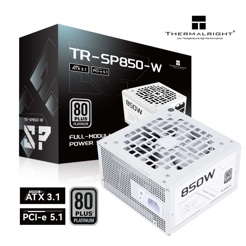 Thermalright SP-850-W 850W 80+ Platinum Fully Modular Power Supply, ATX 3.1/PCIe 5.1 Supported