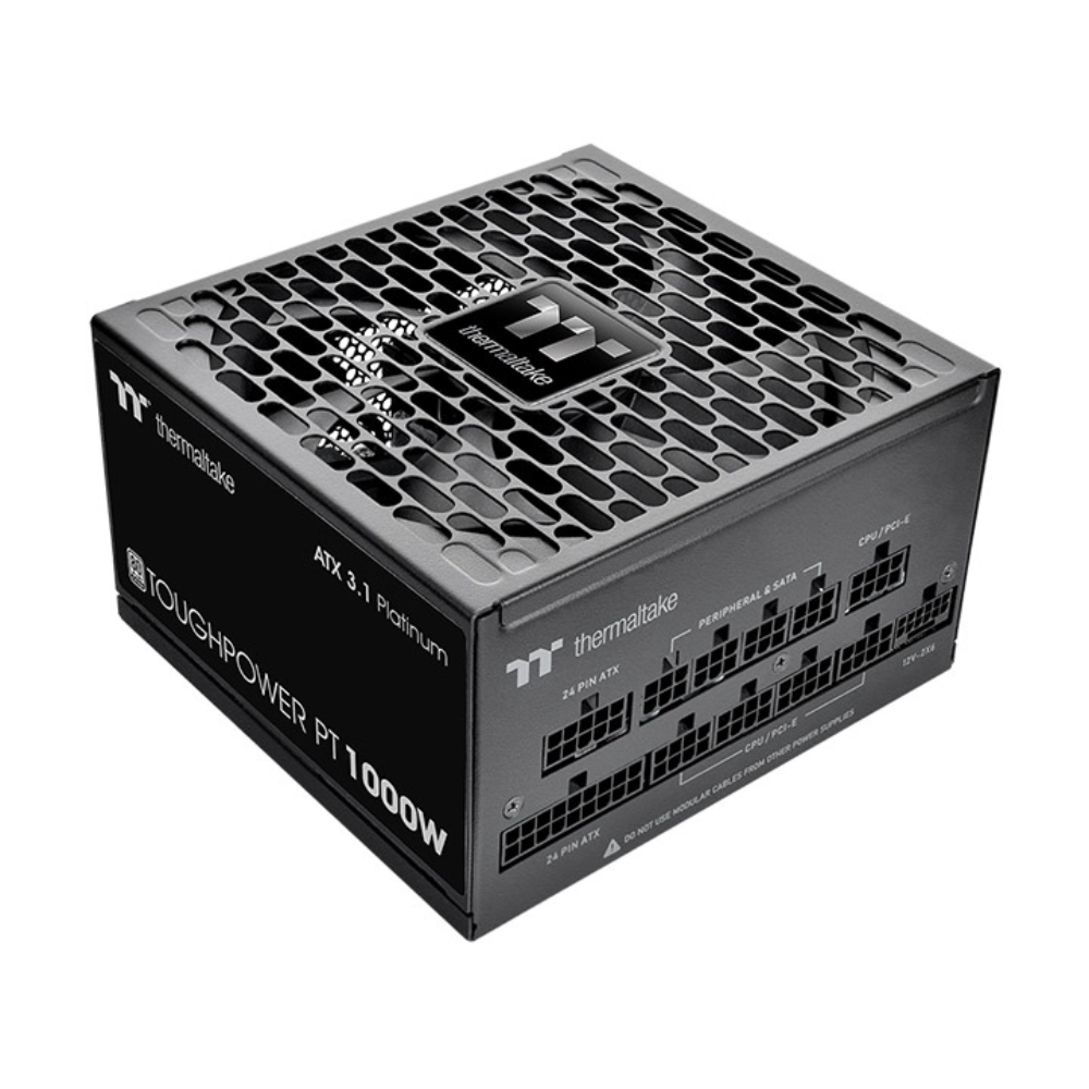Thermaltake Toughpower PT 1000W Platinum Fully Modular Power Supply, PCIe 5.1/ATX 3.1 Compatible, PCIe 12V-2×6