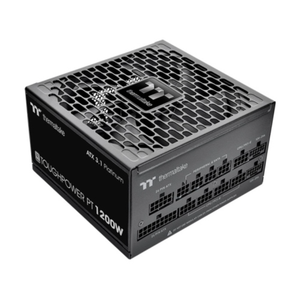 Thermaltake Toughpower PT 1200W Platinum Fully Modular Power Supply, PCIe 5.1/ATX 3.1 Compatible, PCIe 12V-2×6