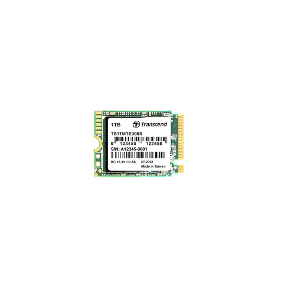 Transcend 300S 1TB M.2 NVMe SSD, 3D NAND, PCIe Gen3 x4, 2,000/1,650 MB/s Read/Write, Best for Laptops