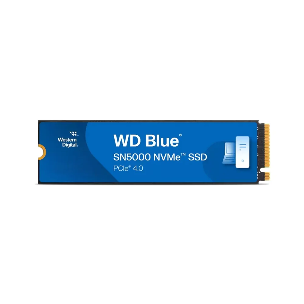 Western Digital 1TB WD Blue SN5000 WDS100T4B0E NVMe SSD – Gen4 x4 PCIe 16Gb/s, M.2 2280, Up to 5,500 MB/s, nCache 4.0